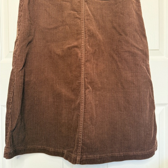 Susan Bristol Corduroy Jumper Maxi Dress Chocolate Brown Size S 100% Cotton - Picture 7 of 13